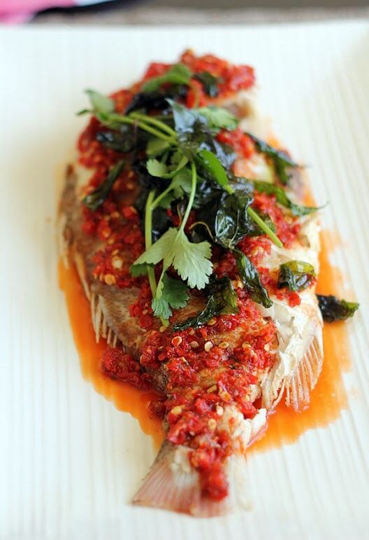 Pla Rad Prik (Fried Fish with Chili Sauce)