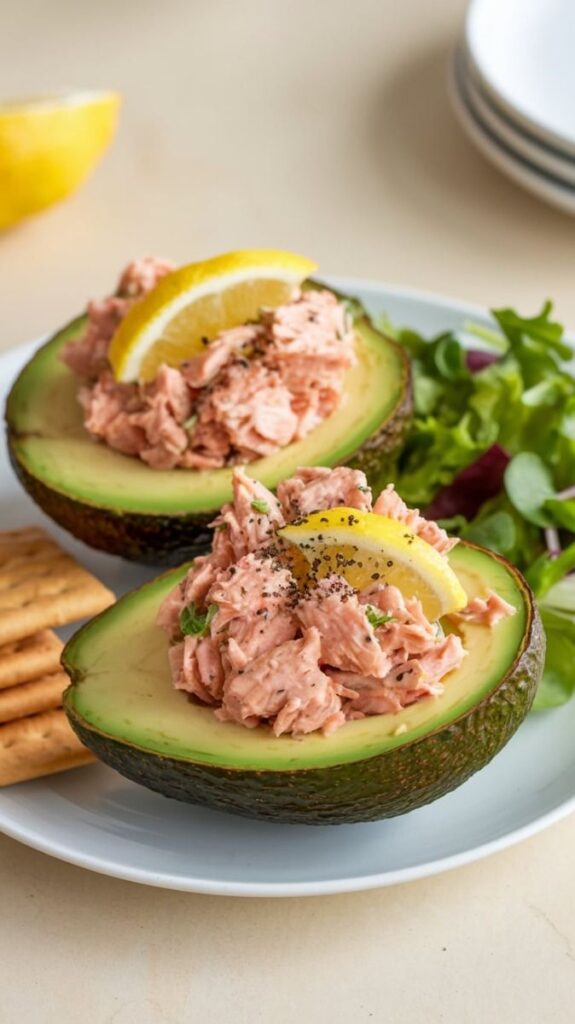 Tuna Salad Stuffed Avocados