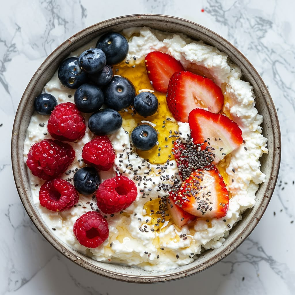 Chia Seed and Berry Overnight Oats